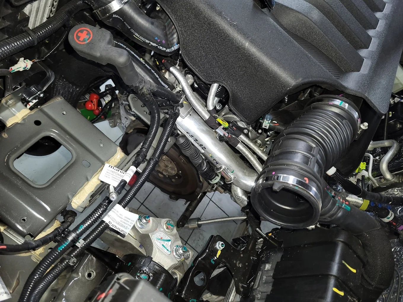 Engine service at Naivedh Motors car garage Sanpada